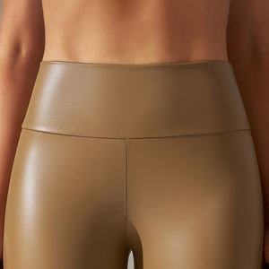 Leggings en similicuir PU extensible pour femme, style motard, taille haute, respirants, séchage rapide, doux pour la peau, résistants à l'usure - Product Image 6