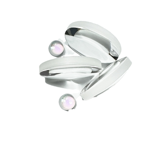 무색 원통형 렌즈 레이저 다이오드에 사용하기 위해 함께 접착된 덜 분산된 구형 렌즈로 만들어진 이중 렌즈 - Product Image 6