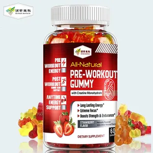 Private Label Sports Nutrition Pre Workout Supplements 5 mg Creatine Monohydrate Gummies