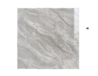 Meilleure vente 600x600mm Carreaux de sol en porcelaine gris clair antidérapants aspect marbre poli pour salle de bain Villa pour carreaux de porcelaine