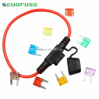 Vendre à bas prix : Porte-fusible miniature étanche 16AWG, adaptateur mini-fusible vers câble