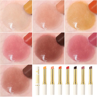 Baume à lèvres hydratant végétalien teinté au miel en gros, maquillage OEM, rouge à lèvres haute pigmentation, baume à lèvres à étiquette privée, longue tenue