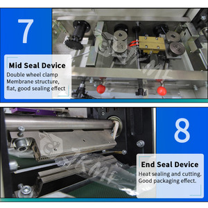 Mesin kemasan bantal roti roti roti otomatis mesin kemasan kue donat mesin kemasan roti irisan roti panggang Croissant - Product Image 6
