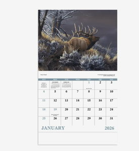 Calendriers en toile sur mesure avec logo imprimé sur le thème de la faune, agrafés, 2027, promotionnels, excellent cadeau, vente en gros, <span class=keywords><strong>entreprise</strong></span>, 12 mois - Product Image 1