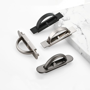 Puerta de armario de tocador de dormitorio moderno, manija de Tatami oculta, incrustada oscura para cubierta de cama, cajón de placa de cama, para uso en cocina y Hotel - Product Image 4