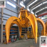 Grue à grappin hydraulique électrique télécommandée personnalisée avec grue à pont