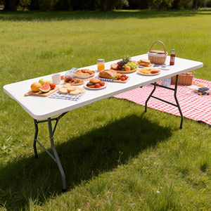 Tavolo Pieghevole Rettangolare per Matrimoni in Giardino 2026 - Tavolo Pieghevole per Chiosco Alimentare - Tavolo Pieghevole <span class=keywords><strong>da</strong></span> Esterno - Offerta Calda - Product Image 2