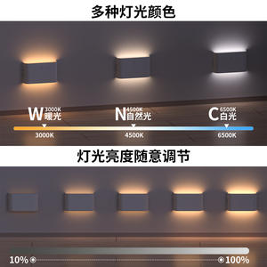 Lámpara de Pared LED T063, 2000mA, Control Táctil, Luz Nocturna, Diseño Geométrico Sólido, Batería Interna, Luz Ambiental Suave - Product Image 4