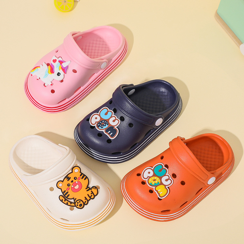 Cute Cartoons Kids Clogs Summer Garden Beach Slippers Sandals Children Hole Shoes