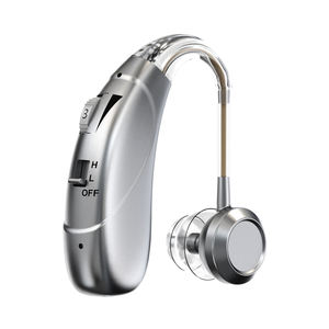 سماعات أذن قابلة للشحن خلف الأذن لكبار السن وضعاف السمع مع دعم تقليل الضوضاء وتخفيف طنين الأذن - Product Image 1