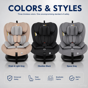 Siège <span class=keywords><strong>auto</strong></span> bébé Ogolee OG801A certifié ECE R129/04 <span class=keywords><strong>I</strong></span>-<span class=keywords><strong>Size</strong></span>, pivotant à 360°, pliable, 40-150 cm, <span class=keywords><strong>Groupe</strong></span> 0+123, ISOFIX, Top Tether, 36 kg - Product Image 3