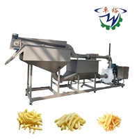 Hoge Efficiëntie Frietjes Aardappelreepjes Snijder Groente Snijmachine Hydro Snijmachine voor Restaurant Fabriek
