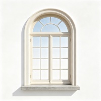 Ventana Francesa de Aluminio sin Soldadura PAS24 para Clubes de Alta Gama, Ventana Decorativa Integrada de Lujo