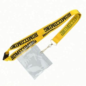 Wholesale Eco-Friendly Custom Polyester Neck Strap Lanyard with Hook Offset Printing Card Case From China at Low Price - Product Image 1