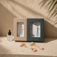 Coffret cadeau d'huiles essentielles pour massage de spa d'hôtel personnalisé, emballage avec fenêtre à rabat magnétique Lionwrapack