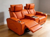 Luxuriöse Elektrische Kinosofas mit Liegefunktion für Heimkino, Premium-Kinosofa-Lösung für Privat- und VIP-Kinos