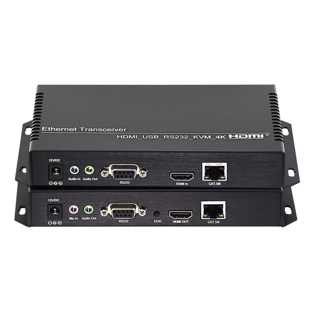 High Quality 120M 4K HDMI USB KVM Extender RJ45 CAT5e/6 Cable HDMI KVM Over IP Extender