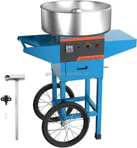 Factory Price Commercial Electric Sugar Candy Floss Maker Cotton Candy Machine with Cart