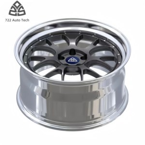 722Auto Juego de 2 Ruedas de Aleación Plateadas Mate de 18-22 Pulgadas 5x112/114.3/120 con Borde Escalonado y Diseño Cóncavo Profundo, Certificadas por DOT/CE - Product Image 3