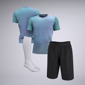 ชุดฟุตบอลชุดเสื้อเจอร์ซีย์ทีมฟุตบอลของผู้ชายชุดเสื้อฟุตบอลแบบปักลายแบบระเหิด - Product Image 4