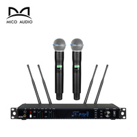 Mikrofon genggam Digital nirkabel DJ KSM8, mikrofon sistem AD4D genggam profesional 500m jangkauan besar harga pabrik