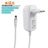 Adaptateur secteur blanc 12V 2A, chargeur AC DC 24W, alimentation murale pour système de caméra de sécurité, routeur réseau