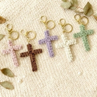Jouet en peluche Amigurumi religieux chrétien Notre-Dame de Guadalupe Jésus, pendentif doux et écologique, cadeau d'église, poupée Vierge Marie béquilleuse