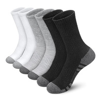 Chaussettes de sport montantes de compression pour hommes OEM en coton biologique, pour basketball et course à pied, échantillon rapide, amorties, anti-humidité, automne