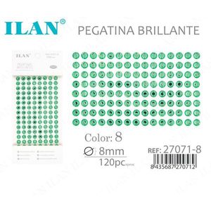 Ilan Adesivo Brillante 8mm Colore 8 120pz - Product Image 2