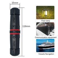 Conector Impermeable M20 IP68 32A 450V de Alta Potencia, Bloque de Terminales de 4 Pines con Fijación por Tornillo para Iluminación LED Exterior