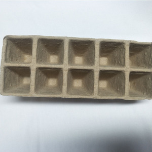 P488 Vasi e Contenitori Biodegradabili Monouso in Polpa Modellata per Semenzai, Vassoi Rettangolari in Polpa per Piantine - Product Image 2