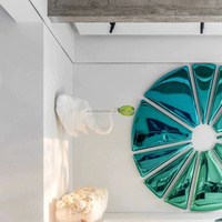 Lampe murale en forme d'éléphant en fibre de verre moderne, un élément de décoration intérieure élégant et tendance, lampe LED
