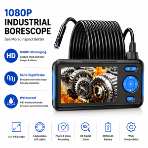 OEM/ODM Popular Industrial Endoscopic Camera Portable Screen 1080P With <b>Flash</b> <b>Light</b> Endoscopic Camera for Car N43 Came - Product Image 2