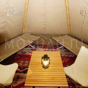 Tente <span class=keywords><strong>tipi</strong></span> de camping de luxe pour 4 personnes en toile Safari Party avec <span class=keywords><strong>lit</strong></span> - Product Image 5