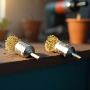 แปรงลวดขัดหน้า แปรงขัดแบบมีขนแปรงขนาด 6 มม. สำหรับขัดโลหะ - Product Image 3