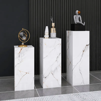 Étagère à fleurs italienne de luxe en plaque de roche ornements commerciaux de salon haut de gamme pour la maison et l'hôtel