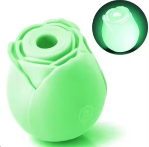 Gül şekli vajina emme vibratör Clit gül parlayan gül oyuncak kızdırma karanlık gül seks oyuncakları aydınlık renk gül vibratör - Product Image 5