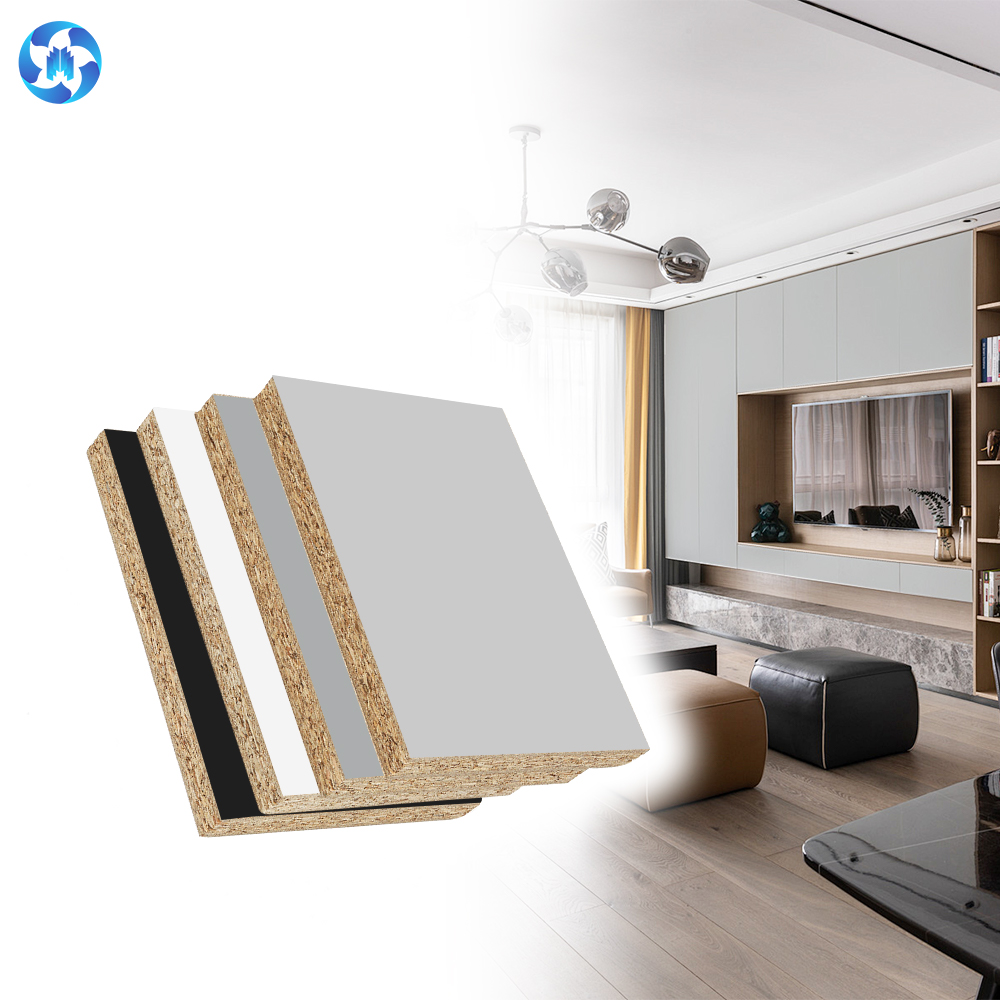 15mm 18mm Melamine Wood Board MFC Flake Board for Kitchen Construction Furniture Indoor Use
