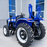 Livraison Gratuite Tracteur de Jardin Compact 4x4 avec Cabine, Moteur 50hp 80hp 100hp, Mini Tracteur Agricole 4x4