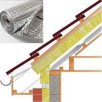 Membrane de barrière à la vapeur en feuille de PE métallisée Kingway, membrane thermo-réfléchissante en feuille d'aluminium