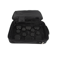 Kit chauffe-pierres de massage portables haut de gamme Hugeworth, pierres chaudes en basalte naturel, contrôle de température 20-70°C, massage par connexion électrique
