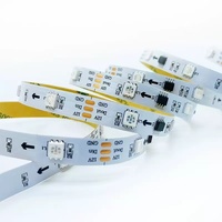 Tira de Luces LED Programable, Píxeles LED RGB, Tira de Luces LED WS2811 12V 30/60/108Leds/M, Exterior IP20, Impermeable