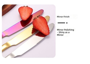 <span class=keywords><strong>Set</strong></span> di posate per posate da cucina in acciaio inossidabile 410 durevole 24 pezzi di vendita calda - Product Image 6