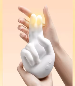 Krachtige Rechtshandige <span class=keywords><strong>G-Spot</strong></span> <span class=keywords><strong>Vibrator</strong></span> Verwarmde En Inserteerbare Clitorale Masturbatie Massager Vinger Clitorale Stimulatieproduct - Product Image 3