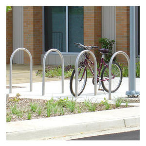 Bastidores de almacenamiento de bicicletas de riel <span class=keywords><strong>Aro</strong></span> de acero inoxidable en forma de U Bastidor de bicicletas Piso - Product Image 6