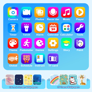 Trung Quốc Nhà sản xuất OEM trẻ em Đồ chơi điện thoại vật liệu Silicone với bản đồ thế giới trò chơi âm nhạc 2.8inch màn hình hình ảnh <span class=keywords><strong>video</strong></span> Con điện thoại di động - Product Image 6