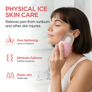 Moule à glace en silicone personnalisé avec logo, rouleaux de glace pour le <span class=keywords><strong>visage</strong></span>, les yeux et le cou, outils de soin de la peau, moule à glace réutilisable - Product Image 2