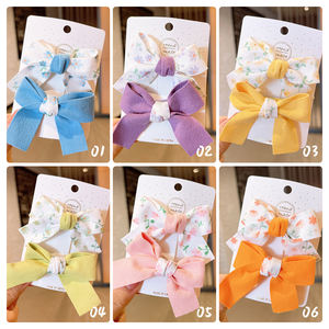 <span class=keywords><strong>2022</strong></span> ใหม่เด็กทารกน่ารักเจ้าหญิงผ้าโพกศีรษะสไตล์เกาหลีโบว์ฤดูร้อน Hairpin อุปกรณ์เสริมผมคลิปสําหรับเด็ก - Product Image 2