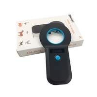 Escáner de Microchip Animal Portátil ABS FDX-B de 134.2KHz, Transpondedor W90B