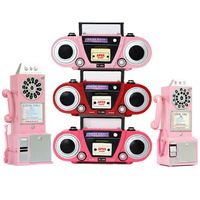 Radio portátil con grabadora de cassette retro de cinta de vídeo barato de fábrica OEM